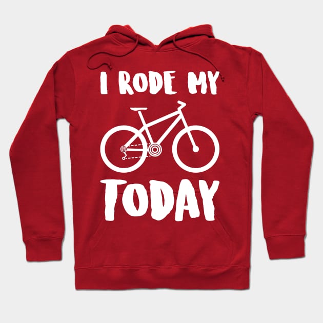 i rode my XC BIKE today Hoodie by reigedesign